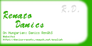 renato danics business card