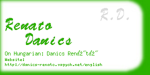 renato danics business card